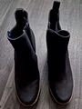 Stiefeletten Boots Bikerboots Schwarz Neu Gr. 38