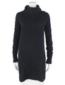 Authentischer Loro Piana Damen marineblau KASCHMIR Strickpullover Pullover Kleid Größe XS IT38 US2