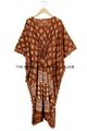 Anokhi Aufdruck Indisch Baumwolle Block Gedruckt Damen Kaftan Sexy Strand Maxi