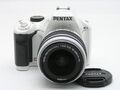 Pentax K-x digitale 12,4-MP-Spiegelreflexkamera weiß im Set mit Objektiv 18–5...