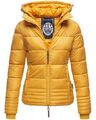 Marikoo Damen Jacke Steppjacke Herbst Kurz Winterjacke Warm gesteppt Kapuze Sole