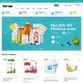 Medicine Shop Website Design mit kostenlosem 5GB VPS Webhosting