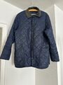 Barbour Liddesdale Jacke Steppjacke S M navy blau Maße Wachs Bedale Beaufort