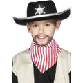 Kinder Sheriff Hut Cowboy Sheriffhut Karneval Kindercowboyhut Cowboyhut schwarz