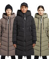 KHUJO Damen Jacke Steppmantel Steppjacke Wintermantel ZYKLP-Mikia Klayd lang