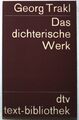 Das dichterische Werk. (dtv ; 6001) Trakl, Georg: