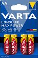 20x Varta Longlife, Max Power Mignon AA Batterie 1,2 VoltALKALINE 4er Blister