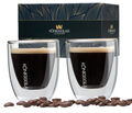 Espresso Glas Gläser Espressoglas Tassen Doppelwandig Set Expresso Espressotasse