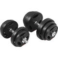 GORILLA SPORTS® Kurzhantel Set 30kg Gripper Hantelscheiben Hanteln Krafttraining