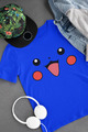 Bio Baumwolle Kinder T-Shirt Pokemon Pikachu Gesicht Pika Pokeball Comic Jungen 