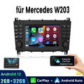 Für Mercedes Benz C Klasse W203 CLK W209 Autoradio Android 13 GPS Navi Carplay