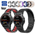 Für Garmin Fenix 7 7X 6 6X Pro 5 5X Plus 3HR Epix 2 965 Edelstahl Metall Armband