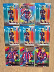 Topps Finest UCC 2023-24 - FC Barcelona 6 Insert + 3 Refractor Cards Lot