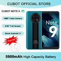 Cubot Note 9 Smartphone 3GB+32GB 5900mAh Battery Android 11 Handy 4G Dual Sim EU