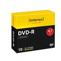 Intenso DVD-R 4,7GB/120 min. 16x Speed Slim Case mit 10 Discs Rohlinge