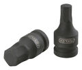 KS Tools 3/8" Kraft-Bit-Stecknuss für Innensechskant-Schrauben, kurz, 10 mm