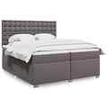 Boxspringbett mit Matratze Bettgestell Polsterbett Bett Kunstleder vidaXL