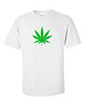 T-Shirt Cannabisblatt weiß - Unkraut 