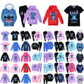 Kinder Stitch T-Shirt Kapuzenpullver Hoodie Sweatshirt Hosen Outfit Pyjama Set°