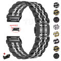 Edelstahl Metall Armband Für Garmin Fenix 7X 7 6X 6 5X Plus 3 HR S70 Quick Fit