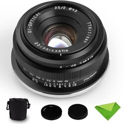 TTArtisan 25mm F2 Wide Angle APS-C Lens Sony E Mount for A5000 A6600 NEX-3 A7 A9