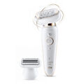 Braun Silk-épil 9 Flex 9002 Epilierer 40 Pinzetten Weiß, Gold