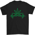 Weed Pulse Heart Cannabis EKG Herren T-Shirt 100% Baumwolle