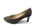 HÖGL DAMEN PUMPS ABSATZSCHUHE HIGH-HEELS HALBSCHUHE GR: 38 UK: 5 GRAU