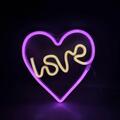 Neon LED Schild Herz Love Nacht Licht Wand Deko Lampe Beleuchtung Gaming Setup