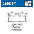 1x ORIGINAL® Skf VKBP 90624 A Bremsbelagsatz, Scheibenbremse Hinten, inkl.