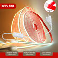 230V COB LED Streifen Stripe AN/AUS Lichtleiste Lichtband Licht Selbstklebend