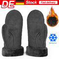 Damen und Herren Lammfell-Handschuhe / Fausthandschuhe / Thermo Fäustlinge Neu