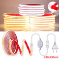 230V COB LED Streifen Stripe WW/CW/NW Lichtleiste Lichtband Licht Selbstklebend