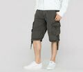 Alpha Industries Jet Short 191200/136 Grey Black Kurze Hose