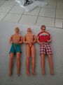 MATTEL 3 KEN PUPPEN VINTAGE ,aus Den 80igern........