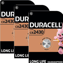 3 x Duracell Long Life 2430 3V CR 2430 Lithium-Knopfzelle