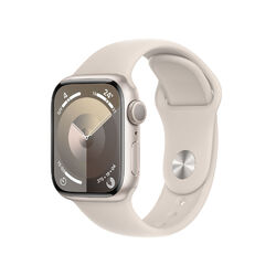 Apple Watch Series 9 41mm Aluminiumgehäuse mit Sportarmband - Polarstern, S/M...