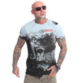 Neues Yakuza Herren Horror Allover T-Shirt - Sterling Blue