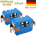 2Pcs 14.4V 3.0Ah Ni-MH Akku für Indream 9200 9300 9700 M-Robot NS3000D03X3 XR210