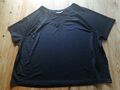 Yessica Bluse T-Shirt XL 48 50 schwarz Kurzarm Sportshirt