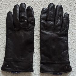 ROECKL Handschuhe🧤Gr 8 weich🧤 Ziegenleder braun Trennnähte Fleecefutter neuw.