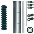 Maschendrahtzaun Set Gartenzaunset Gartenzaun Zaunset 1,5x15 m grün Komplettset