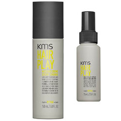 KMS Hairplay Sea Salt Spray 75ml + Messing Creme 150ml = 225ml-SET aus DE