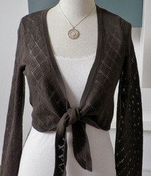 Esprit Bolero Strickjacke Cardigan Jacke braun Gr. 36 S NP 40€