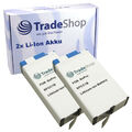 2x Trade-Shop AKKU 1650mAh für GoPro Max 360° 601-26762-000, SPCC1B+ / 3,85V