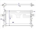 TYC Kühler, Motorkühlung 725-0038-R für AUDI OPEL