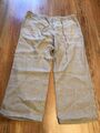 OPUS Hose, Leinenhose, Stoffhose Gr. 42, L beige cropped TOP !!!