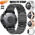 Quick Fit Edelstahl Metall Armband Für Garmin Fenix 7 7X 6 6X 5 5X 3HR Epix Pro