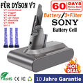 6000mAh Für Dyson V7 Akku V7 Animal Pro+ V7 Motorhead V7 Trigger Neu / 3X Filter