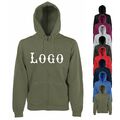 Hoodie Jacke Reißverschluss gestalten Stickerei Text Logo Name bestickt